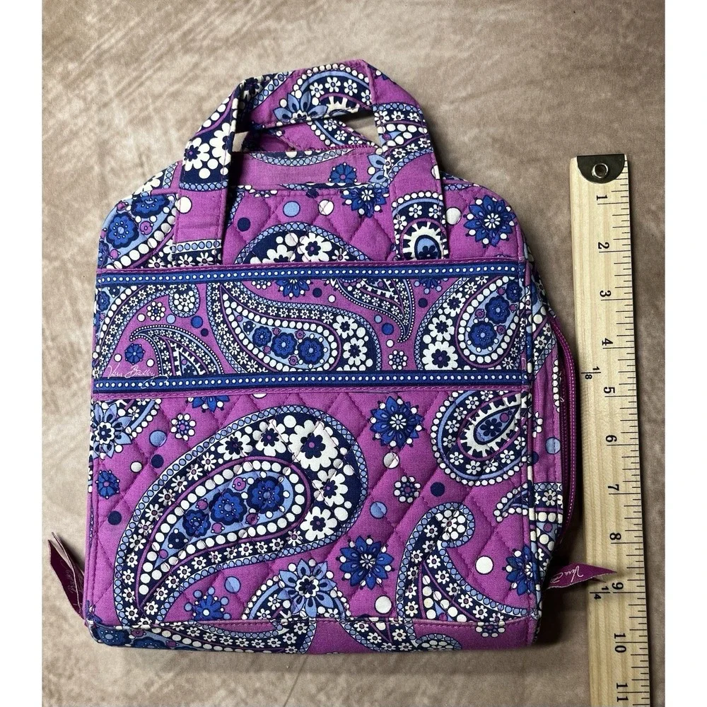 Purple With Blue Paisley Vera Bradley Cosmetic Organizer